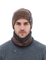 Kit Touca Gorro Cachecol Gola Forrada Inverno Frio Unissex Kit Touca Gorro Cachecol Gola Forrada Inverno Frio Unissex