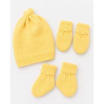 Kit Touca Gorro Luva e Sapatinho Tricô Lã Liso para Bebê Recém Nascido Enxoval Inverno Saída Materni Kit Touca Gorro Luva e Sapatinho Tricô Lã Liso para Bebê Recém Nascido Enxoval Inverno Saída Materni