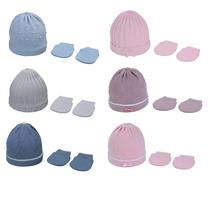 Kit Touca Gorro Luvinha para Bebê Recém Nascido Pimpolho Kit Touca Gorro Luvinha para Bebê Recém Nascido Pimpolho