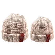 kit Touca Gorro Mãe Filha(o) Unissex Frio Lã Algodão 2 PCs