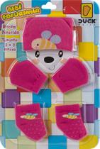 kit Touca, Luva e Meia Bebê RN Duck kit Touca, Luva e Meia Bebê RN Duck