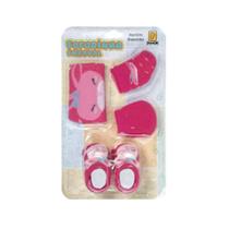 Kit touca luva meia e sapatinho ref 08929