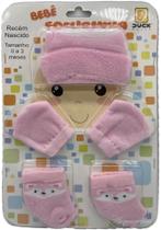 Kit Touca, Luvas e Meias, 3 peças Recém Nascido Kit Touca, Luvas e Meias, 3 peças Recém Nascido