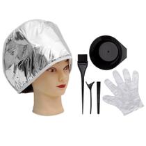 Kit touca térmica elétrica 110V kit aplicação de cosméticos para cabelos - SANTA CLARA