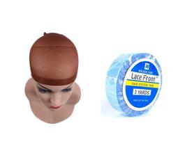 Kit Touca Wig Cap + Fita Azul Walker Tape Lace Front Wig