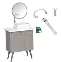 Kit Toucador Paris Gianduia com Itens Cromados