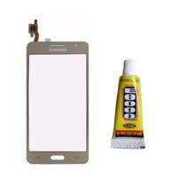 Kit Touch Screen Tela Vidro Para Galaxy J2 Prime Dourado G532 + Cola Adesiva E8000 Zhan Lida 3Ml - Inova