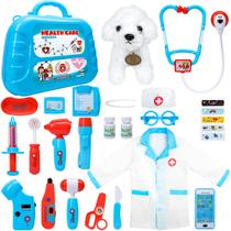Kit Toy Doctor Meland Pretend Play com estojo de transporte para crianças