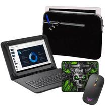 Kit Trabalho Capa c/ Teclado + Mouse p/ Tablet Galaxy Tab A7 Lite 8.7