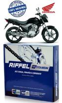 Kit Tração Transmissão Relação CG 150 CARGO ESI ESD FAN ESD ESDI STAR TITAN KS ES 2001 2023 Original Riffel Kit Tração Transmissão Relação CG 150 CARGO ESI ESD FAN ESD ESDI STAR TITAN KS ES 2001 2023 Original Riffel