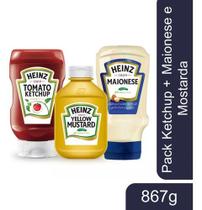 Kit Tradicional Ketchup 397g Maionese 215g E Mostarda 255g Heinz Kit Tradicional Ketchup 397g Maionese 215g E Mostarda 255g Heinz