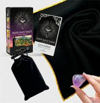 Kit Tradicional Tarot Rider Waite Português com Saquinho e cristal 78 cartas Plastificadas Arte Original Pamela Colman Smith Kit Tradicional Tarot Rider Waite Português com Saquinho e cristal 78 cartas Plastificadas Arte Original Pamela Colman Smith