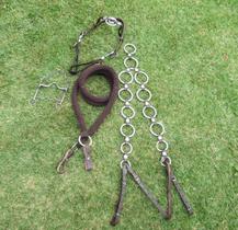 Kit Traia Completa Marrom Luxo 4 Peças Couro Original Para Cavalgadas E Montaria