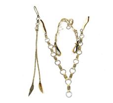 Kit Traia De Couro Cru 100% Inox Para Montaria E Cavalgada Em Geral