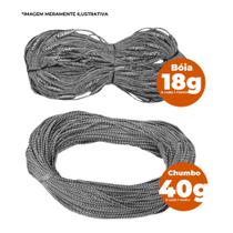 Kit Tralha de bóia 18gr 100m + Tralha Chumbo 40gr King para Redinha de Espera Profissional e Amadora Kit Tralha de bóia 18gr 100m + Tralha Chumbo 40gr King para Redinha de Espera Profissional e Amadora