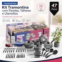 Kit Tramontina 47 Peças Panelas Antiaderente Starflon Max Completo PFOA Free