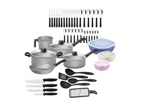 Kit Tramontina 47 Peças para Cozinha Panelas Antiaderentes Kit Tramontina 47 Peças para Cozinha Panelas Antiaderentes