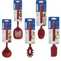 Kit Tramontina Utensilios Silicione Cozinha Conjunto 5 Peças