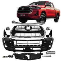 Kit Transformação Parachoque Dianteiro Hilux SRX 2021 a 2024 Completo