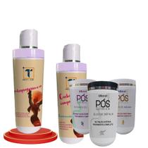 Kit Transição Capilar Desprogressiva 1L + Cronograma 1Kg + Condicionador 1L