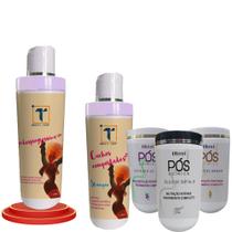 Kit Transição Capilar Desprogressiva 1L + Cronograma 1Kg + Shamp.1L