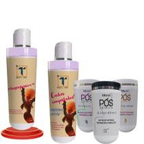Kit Transição Capilar Desprogressiva 1L + Cronograma 1Kg + Tonific 1L