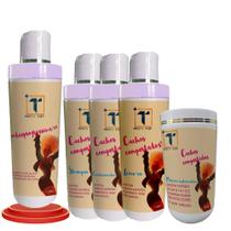 Kit Transição Capilar Desprogressiva 1L + Sh.1L Cond.1L Másc.1Kg Leave 1L