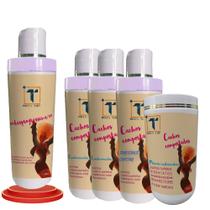Kit Transição Capilar Desprogressiva 1L + Sh.1L Cond.1L Másc.1Kg Tonif 1L