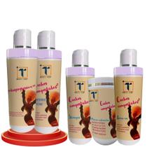 Kit Transição Capilar Desprogressiva 1L + Tonif 1L + Shp 1L + Másc 1Kg + Leave-in 1L