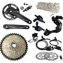 Kit Transmissão 2x10v Absolute Nero Wild A7 11x42 Freios Kit Transmissão 2x10v Absolute Nero Wild A7 11x42 Freios