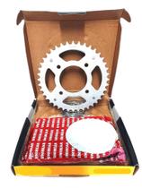 Kit transmissão cb 250f twister cb250f cb250 f 2016 em diante aço 1045 novo 0689 Kit transmissão cb 250f twister cb250f cb250 f 2016 em diante aço 1045 novo 0689