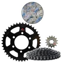 kit transmissao (corrente 428 hx22+coroa 41d+pinhao 14d)yamaha xtz 150/crosser 14-21