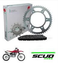 Kit Transmissão Crf 230 Com retentor Aço1045 Scud Kit Transmissão Crf 230 Com retentor Aço1045 Scud