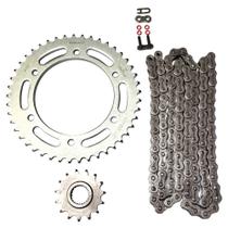KIT TRANSMISSAO para FAZER 250 05/17 CORRENTE 428H132L COM O