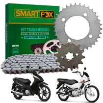 Kit Transmissão Relação Com Retentor Aço 1045 Pop 100 2007 2008 2009 2010 2011 2012 2013 2014 2015