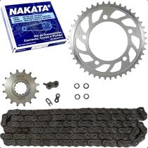 Kit Transmissao Relação Coroa Pinhao Corrente C/ Oring Nakata Honda Hornet CB600F 2008 a 2014