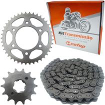 Kit Transmissao Relação Coroa Pinhao Corrente Cofap Yamaha Fazer 150 2013 a 2020