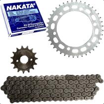 Kit Transmissao Relação Coroa Pinhao Corrente Nakata Honda NX 400 Falcon 2000 A 2008