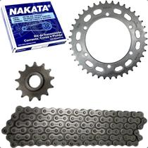 Kit Transmissao Relação Coroa Pinhao Corrente Nakata Yamaha XTZ 250 Lander Tenere 2011 A 2020
