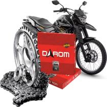 Kit Transmissão (Relação) - Coroa, Pinhão e Corrente - Darom - LANDER 250 09~ - XTZ 250 TENERÉ 11~ (520Hx106Lx40Tx13T)