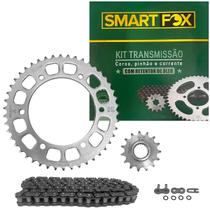 Kit Transmissão Relação Fz25 Fazer 250 2018-2024 Com Retentor Aço 1045 Cor:Cinza