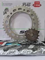 Kit Transmissão Relação Nx400 Falcon Nx 400 Com Retentor Scud