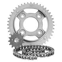 Kit Transmissão Relação Scud Fan 125 09-13 Aço 1045 com Retentor Kit Transmissão Relação Scud Fan 125 09-13 Aço 1045 com Retentor