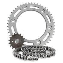 Kit Transmissão Relação Scud Nxr Bros 160 Aço 1045 com Retentor