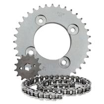 Kit Transmissão Relação Scud Pop 100 Aço 1045