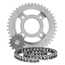 Kit Transmissão Relação Scud Titan 125 1995 1996 1997 1998 1999 Aço 1045