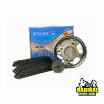 Kit Transmissão Relação Titan Fan 150 2004 até 2015 428h 118L 43x16 Stark Kit Transmissão Relação Titan Fan 150 2004 até 2015 428h 118L 43x16 Stark