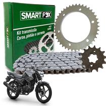 Kit Transmissão Relação Tração Fazer 150 Fz15 2023 2024 2025 Aço 1045