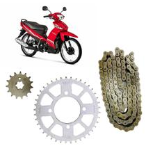 Kit Transmissão Relação Yamaha Crypton 115 - 2010 Até 2016