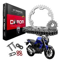 Kit Transmissão Relação Yamaha Fz15 Com Retentor 2023 A 2026 Kit Transmissão Relação Yamaha Fz15 Com Retentor 2023 A 2026